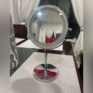 Silver Vanity Mirror